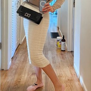 Authentic CHANEL Silver Black Two Tone Calfskin Boy Bag medium